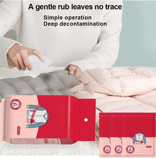 Stain Removal Wet Wipes – Multi-Functional Cleaner for Cotton, Leather & Down Jackets