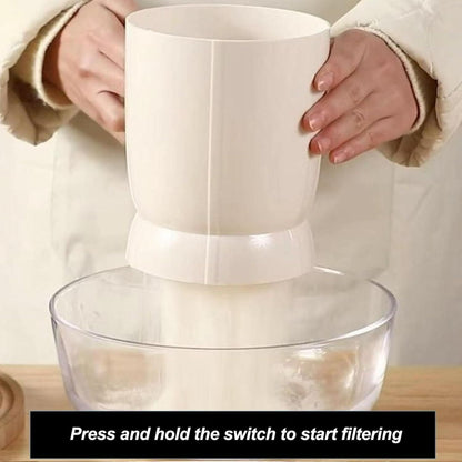 Battery Operated Electric Flour Sifter – Handheld Kitchen Baking Tool