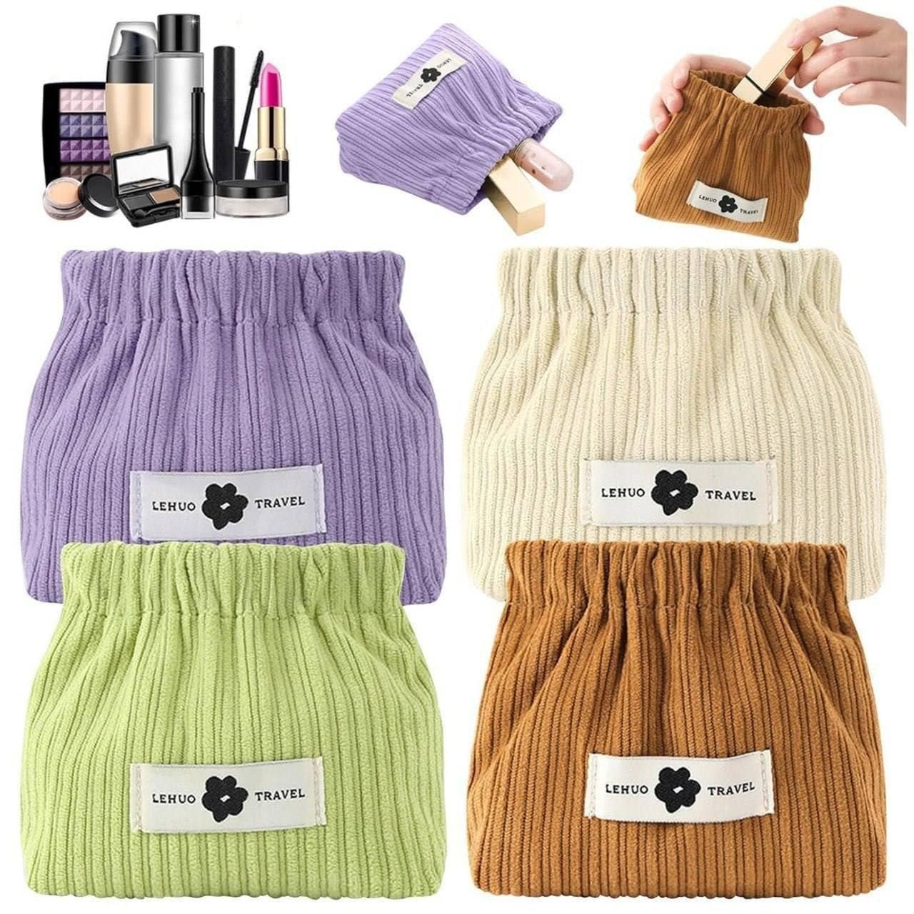 Elastic Storage Pouch Stretchable Organizer Bag (Pack of 5) – Flexible & Everyday Storage Solution