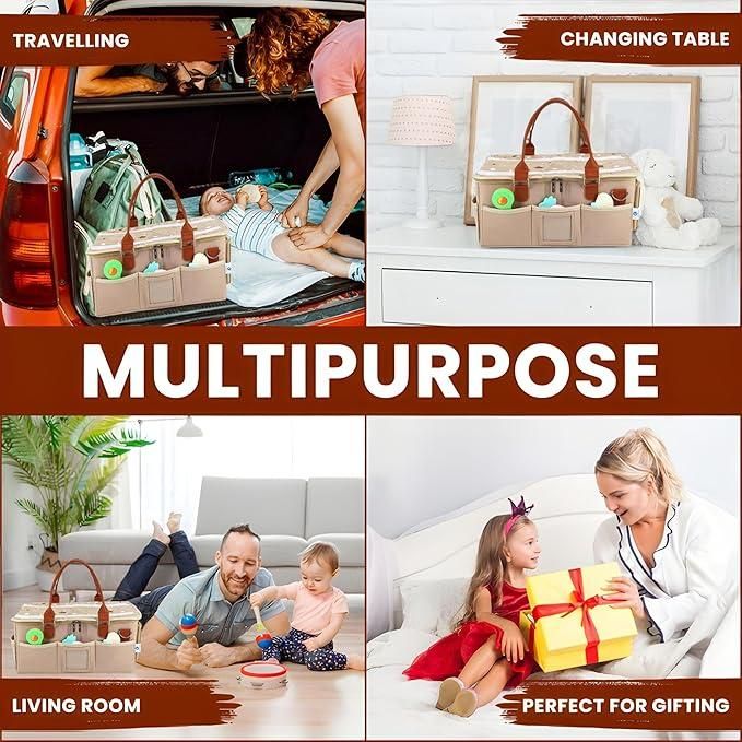 Nursery Storage Organizer – Foldable & Portable Travel Organizer for Baby Essentials