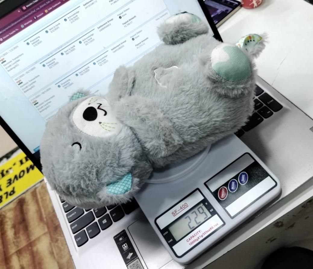 Breathing Teddy Bear with Soothing Music – Plush Comfort Toy for Kids & Adults