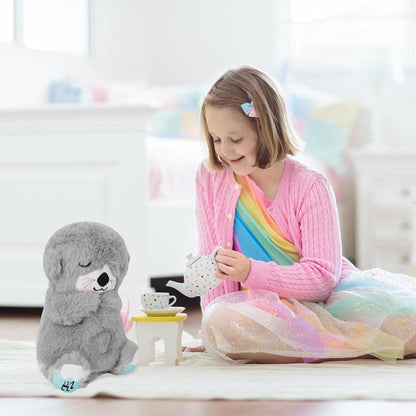 Breathing Teddy Bear with Soothing Music – Plush Comfort Toy for Kids & Adults