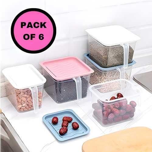 Unbreakable Kitchen Storage Fruits Basket – 1000 ML  Pack of 6