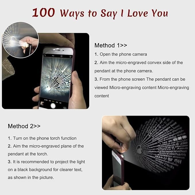 “I Love You” in 100 Languages Adjustable Ring – Romantic Alloy Ring for Women