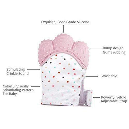 Silicone Self-Soothing Teether Gloves – Safe Baby Teething Toy (Pack of 1)