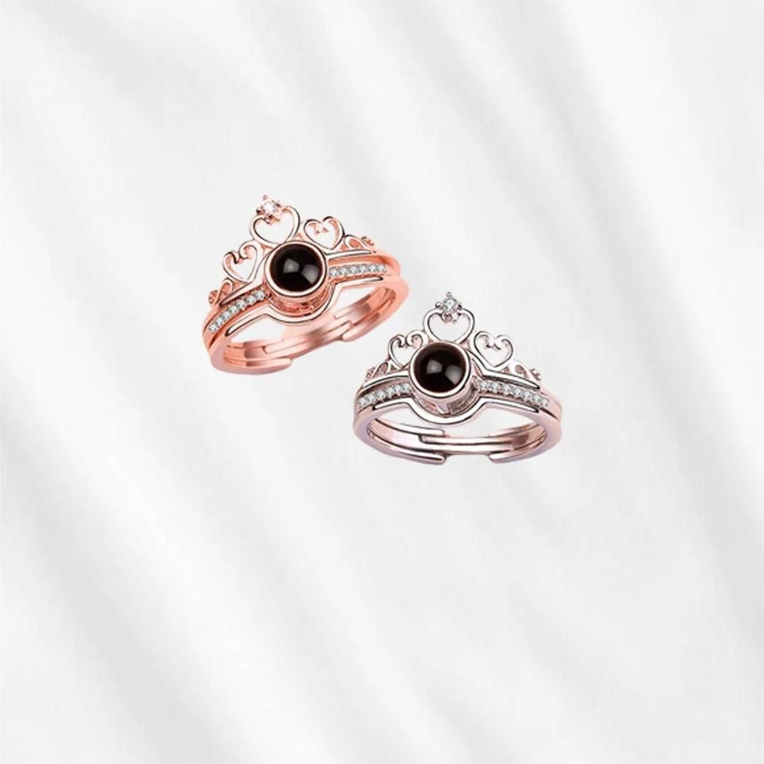 “I Love You” in 100 Languages Adjustable Ring – Romantic Alloy Ring for Women