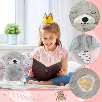 Breathing Teddy Bear with Soothing Music – Plush Comfort Toy for Kids & Adults