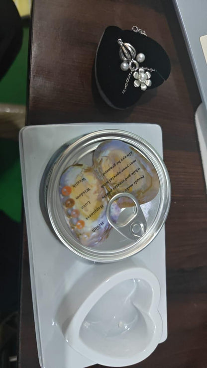 Freshwater Shell Canned Oyster Real Pearl Necklace Set – Ocean Love Jewelry for Women