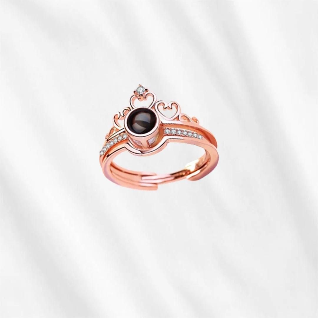 “I Love You” in 100 Languages Adjustable Ring – Romantic Alloy Ring for Women