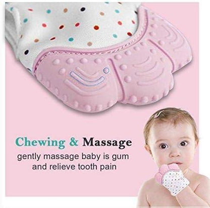 Silicone Self-Soothing Teether Gloves – Safe Baby Teething Toy (Pack of 1)