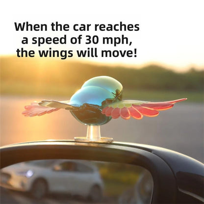 Moving Wind Swinging Bird Wings – Wind-Powered Flying Bird Car & Home Decoration