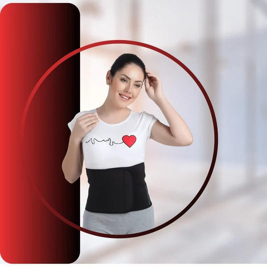 Slimming Abs Wrap Waist Belt – Neoprene Unisex Tummy Shaper for Fat Burning & Core Support