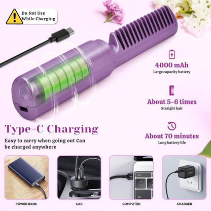 Meneflix Portable Mini Hair Straightener (Cordless & Rechargeable) – Flat 50% OFF | Free Shipping & COD