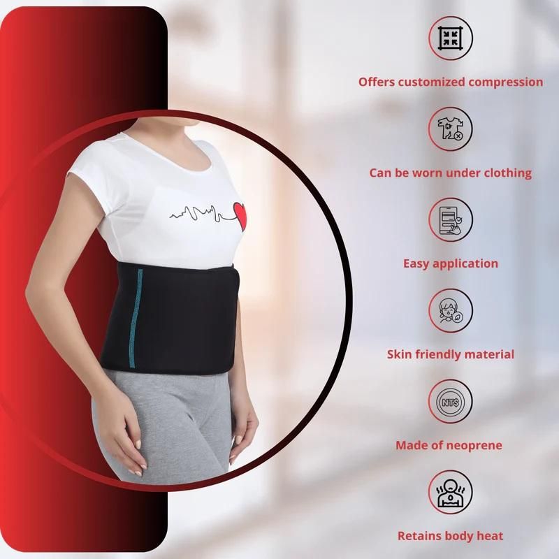 Slimming Abs Wrap Waist Belt – Neoprene Unisex Tummy Shaper for Fat Burning & Core Support