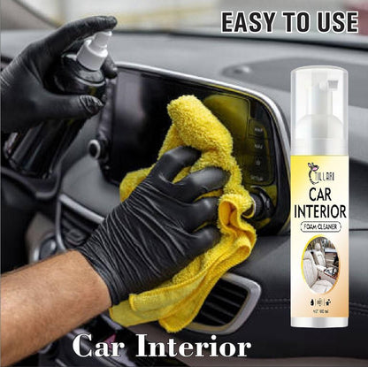 Car Interior Foam Cleaner – Deep Cleaning Foam Spray for Upholstery, Dashboard & Seats