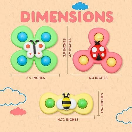 Fidget Toy Rotating Magic Bean Cube Spinner – Stress Relief & Focus Spinner (Pack of 3)