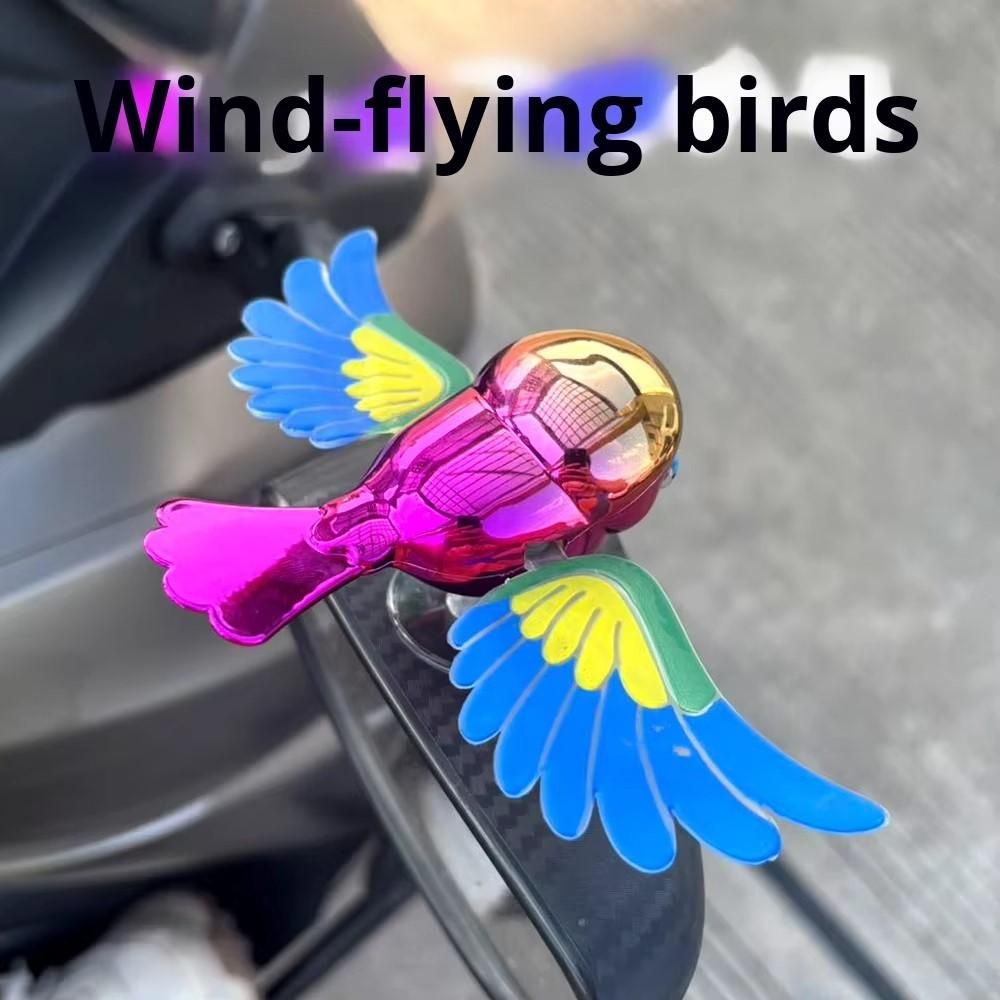 Moving Wind Swinging Bird Wings – Wind-Powered Flying Bird Car & Home Decoration