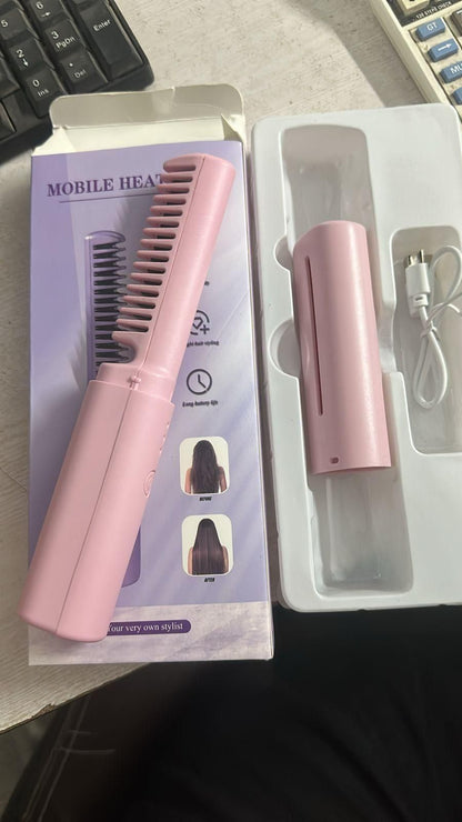 Meneflix Portable Mini Hair Straightener (Cordless & Rechargeable) – Flat 50% OFF | Free Shipping & COD